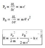 Advanced Mechanics Test 2 Problem 2 Part D Hamiltonian of the system